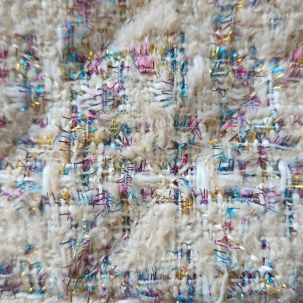 Aldo Quilted Handbag In Biege With Pastel Pink And Blue Accents. - Picture 14 of 16